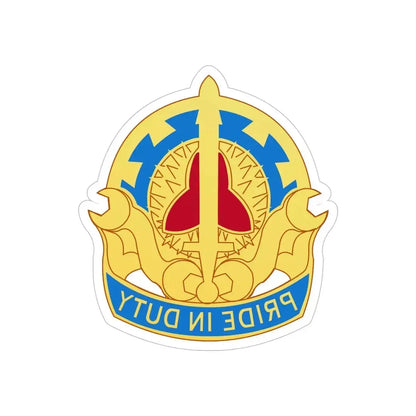 138 Maintenance Battalion (U.S. Army) REVERSE PRINT Transparent Die-Cut STICKER - The Sticker Space