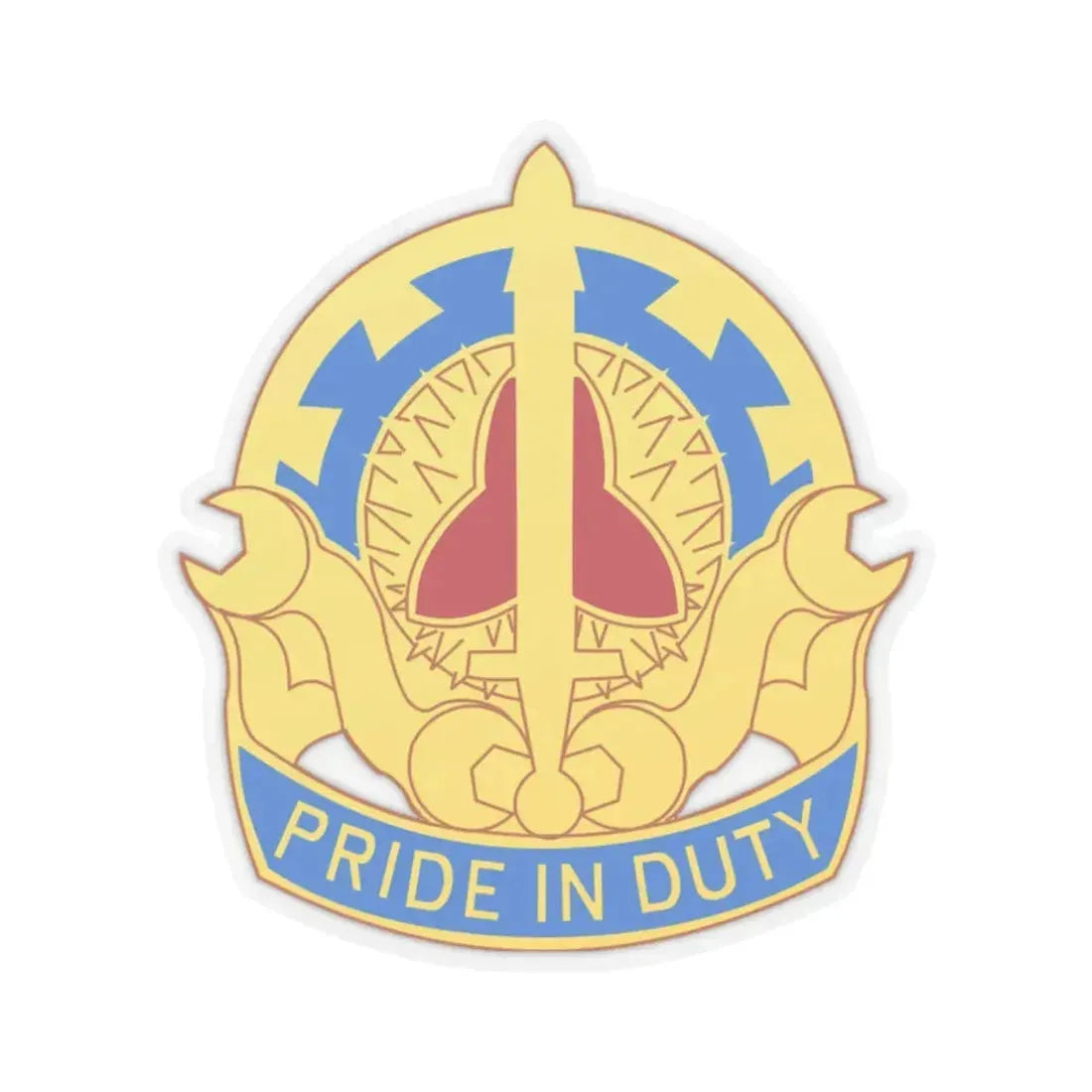 138 Maintenance Battalion (U.S. Army) STICKER Vinyl Kiss-Cut Decal 2 Inch Transparent - The Sticker Space