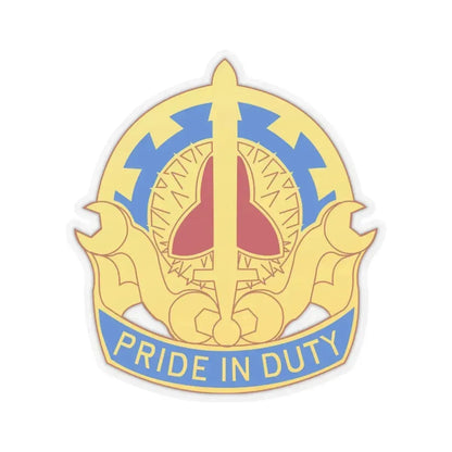 138 Maintenance Battalion (U.S. Army) STICKER Vinyl Kiss-Cut Decal 3 Inch Transparent - The Sticker Space