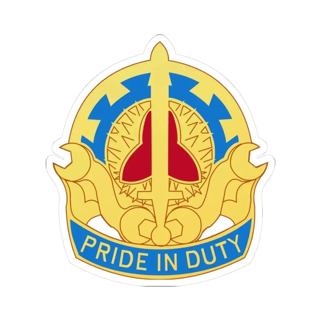 138 Maintenance Battalion (U.S. Army) STICKER Vinyl Kiss-Cut Decal 3 Inch White - The Sticker Space