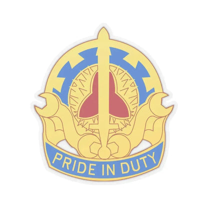 138 Maintenance Battalion (U.S. Army) STICKER Vinyl Kiss-Cut Decal 4 Inch Transparent - The Sticker Space