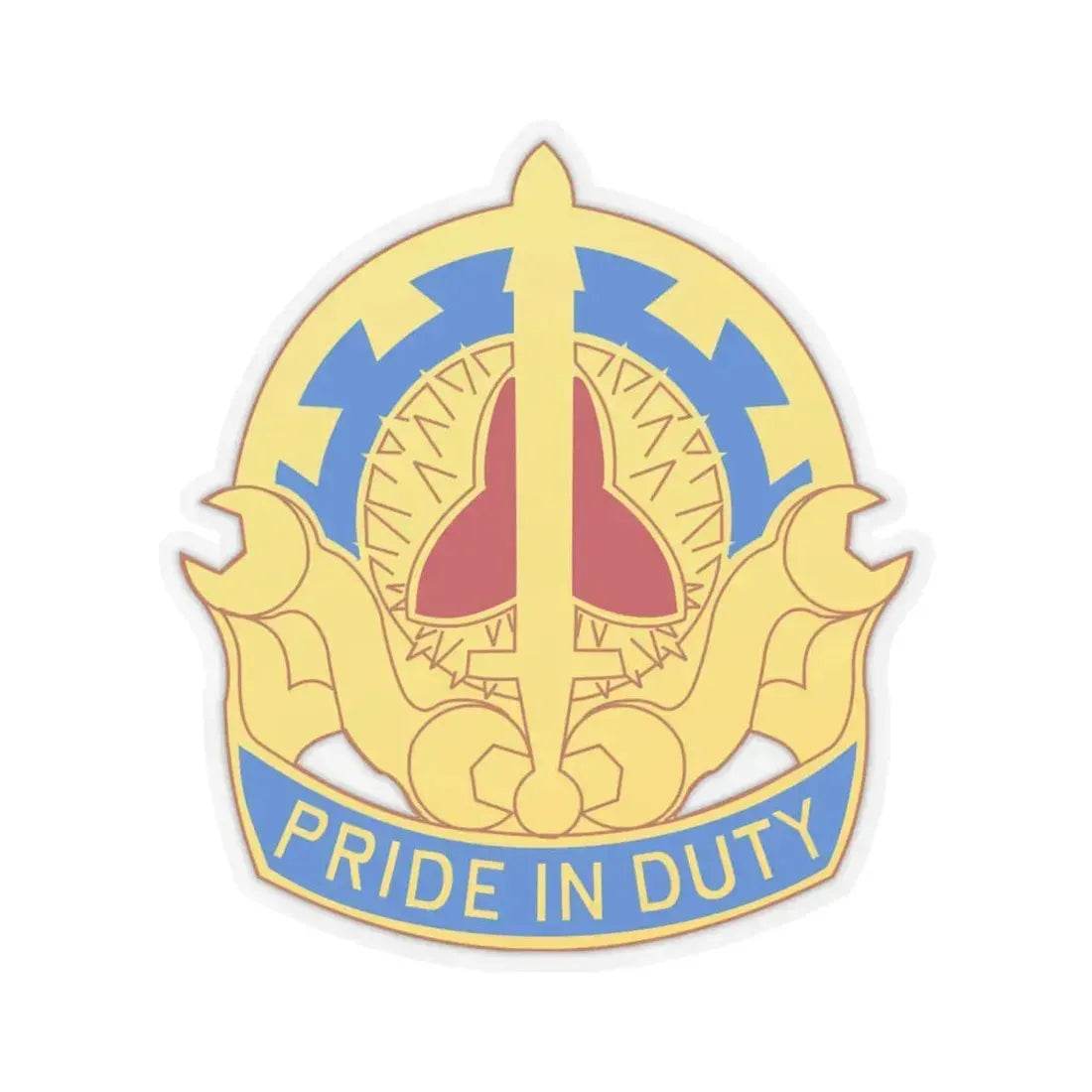 138 Maintenance Battalion (U.S. Army) STICKER Vinyl Kiss-Cut Decal 6 Inch Transparent - The Sticker Space