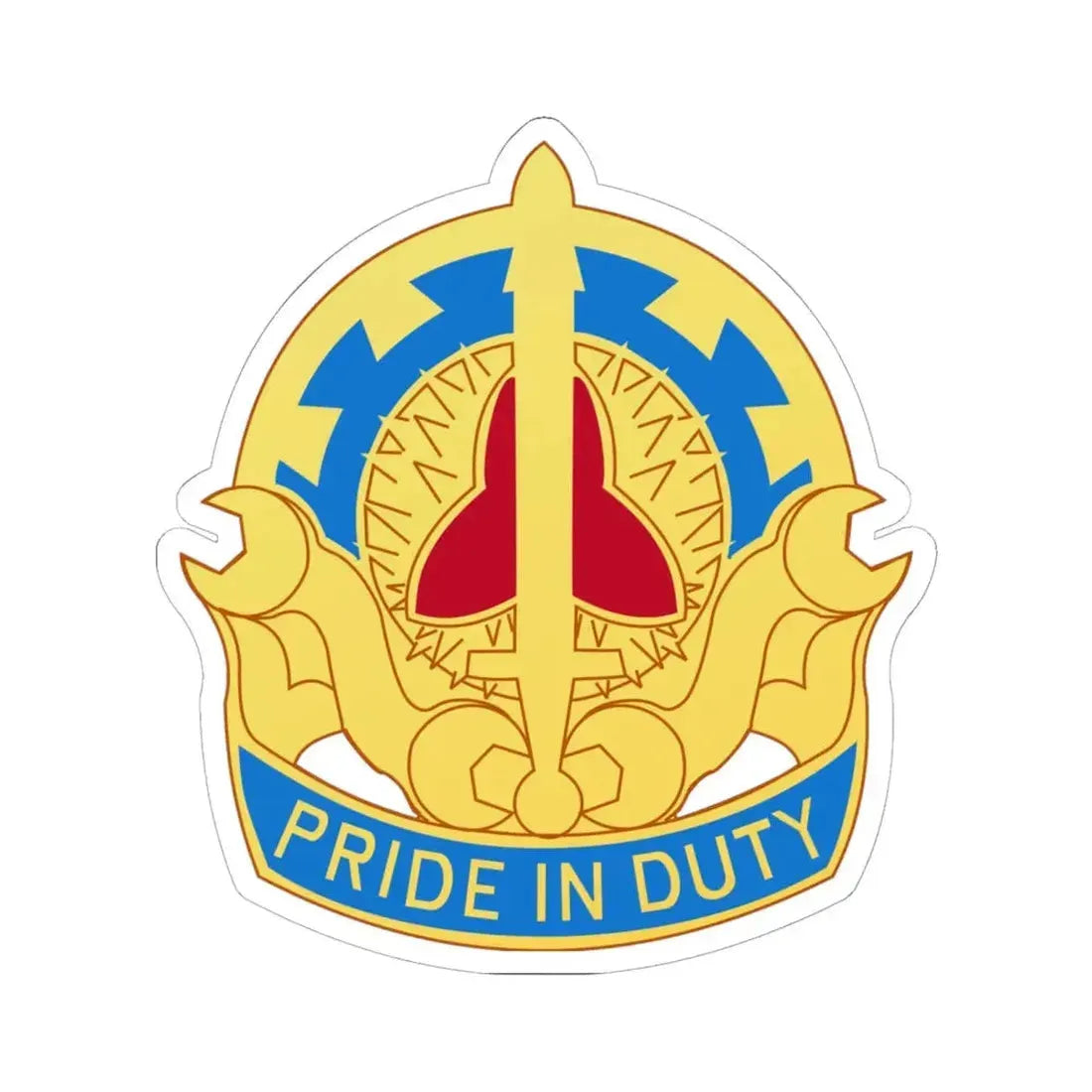 138 Maintenance Battalion (U.S. Army) STICKER Vinyl Kiss-Cut Decal 6 Inch White - The Sticker Space