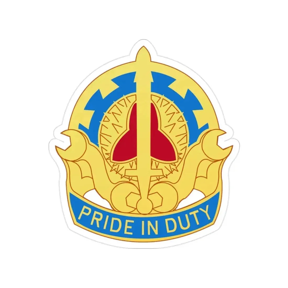 138 Maintenance Battalion (U.S. Army) Transparent STICKER Die-Cut Vinyl Decal 2 Inch - The Sticker Space