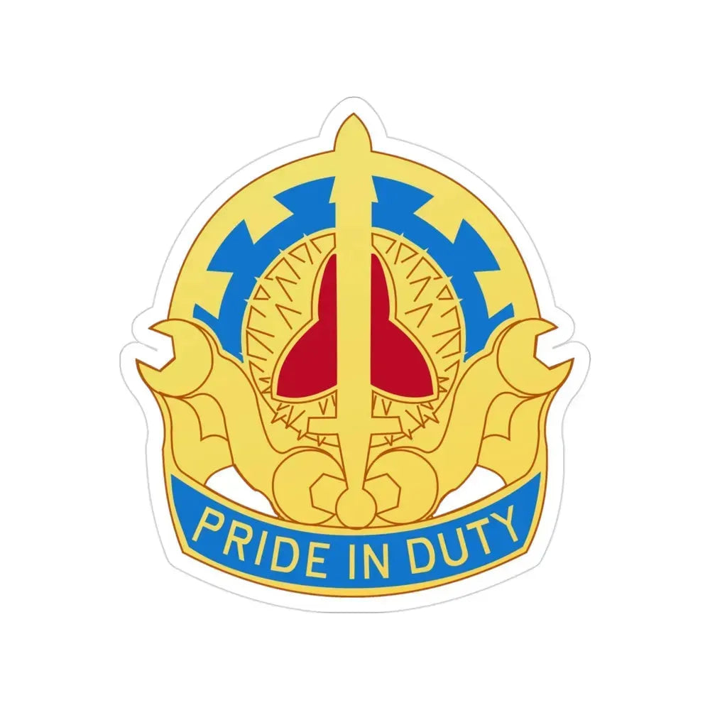 138 Maintenance Battalion (U.S. Army) Transparent STICKER Die-Cut Vinyl Decal 3 Inch - The Sticker Space
