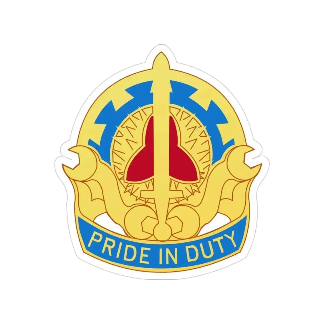 138 Maintenance Battalion (U.S. Army) Transparent STICKER Die-Cut Vinyl Decal 3 Inch - The Sticker Space