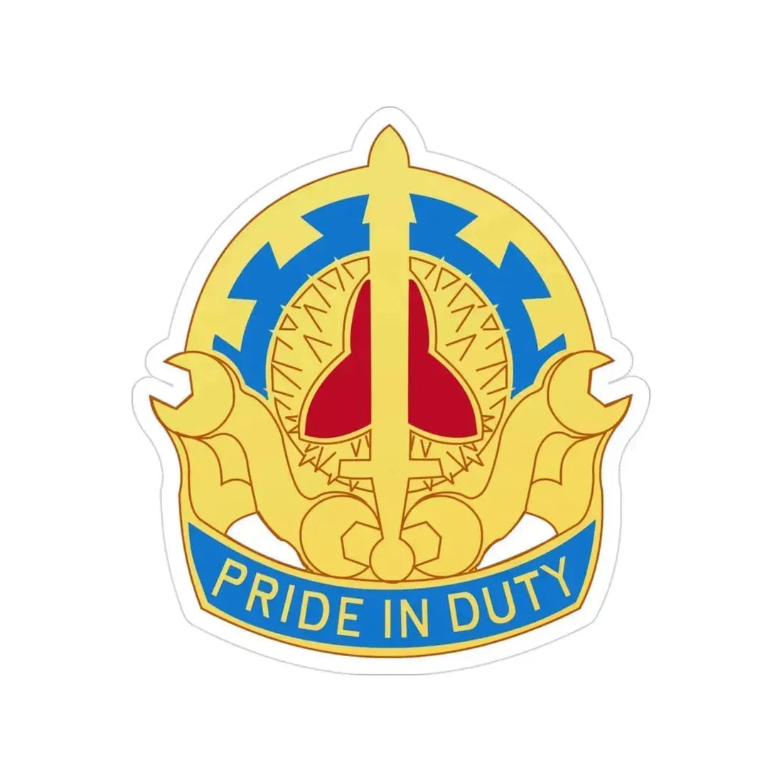 138 Maintenance Battalion (U.S. Army) Transparent STICKER Die-Cut Vinyl Decal 3 Inch - The Sticker Space