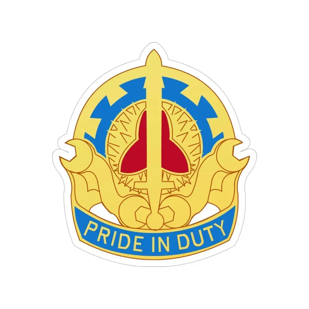 138 Maintenance Battalion (U.S. Army) Transparent STICKER Die-Cut Vinyl Decal 4 Inch - The Sticker Space