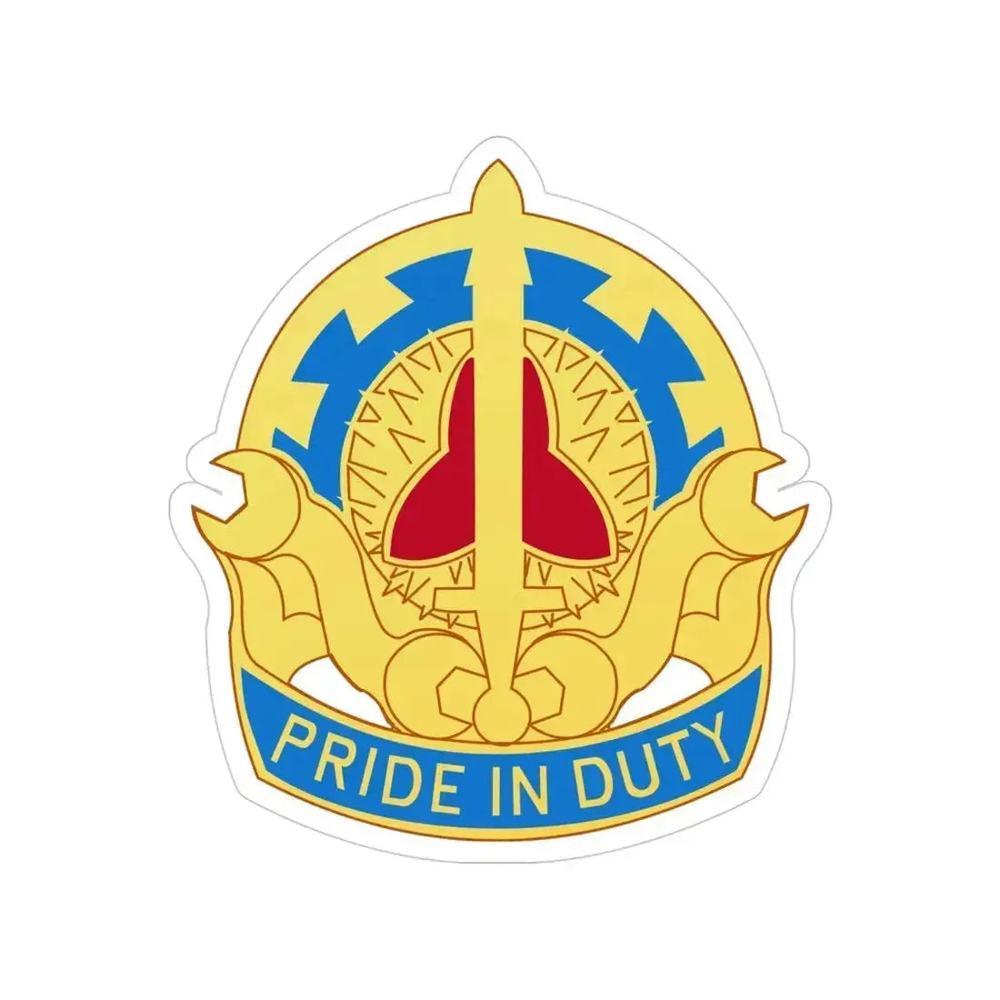 138 Maintenance Battalion (U.S. Army) Transparent STICKER Die-Cut Vinyl Decal 4 Inch - The Sticker Space