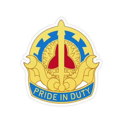 138 Maintenance Battalion (U.S. Army) Transparent STICKER Die-Cut Vinyl Decal 4 Inch - The Sticker Space