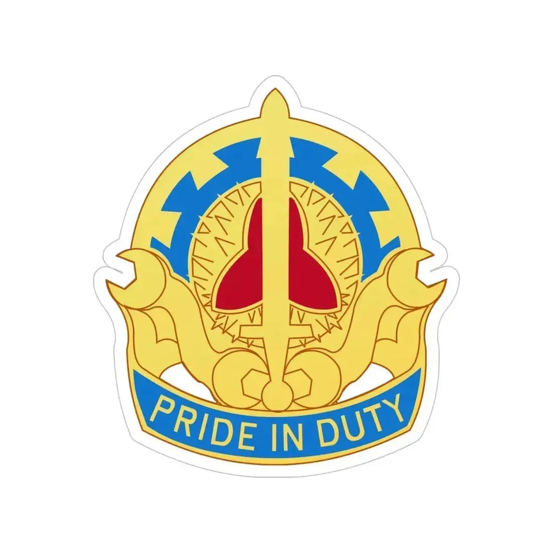 138 Maintenance Battalion (U.S. Army) Transparent STICKER Die-Cut Vinyl Decal 5 Inch - The Sticker Space