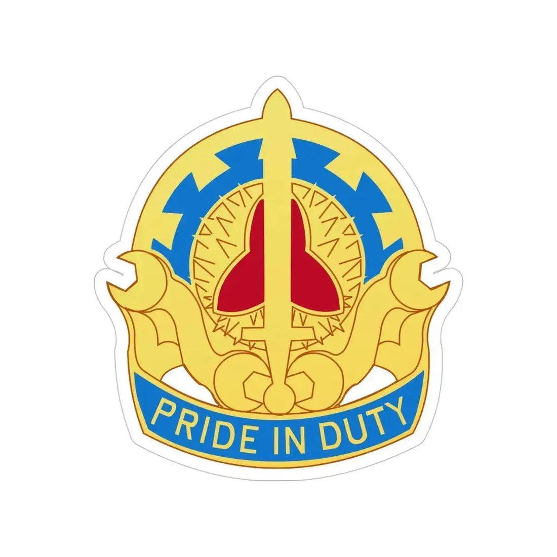 138 Maintenance Battalion (U.S. Army) Transparent STICKER Die-Cut Vinyl Decal 5 Inch - The Sticker Space