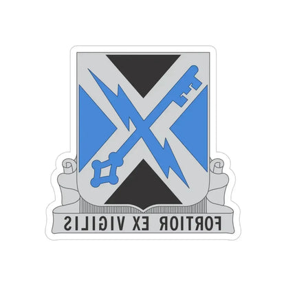 138 Military Intelligence Battalion (U.S. Army) REVERSE PRINT Transparent Die-Cut STICKER - The Sticker Space