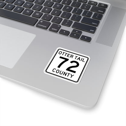 Otter Tail County Route 72 MN (Minnesota) (Road Sign) STICKER Vinyl Kiss-Cut Decal