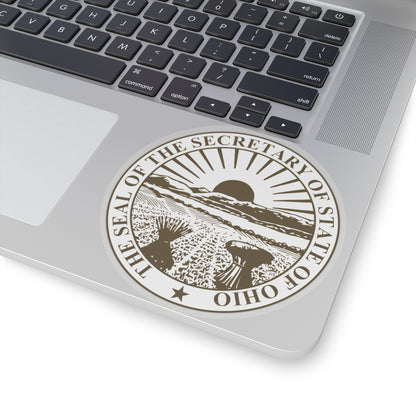 Seal of Ohio Secretary of State - STICKER Vinyl Kiss-Cut Decal