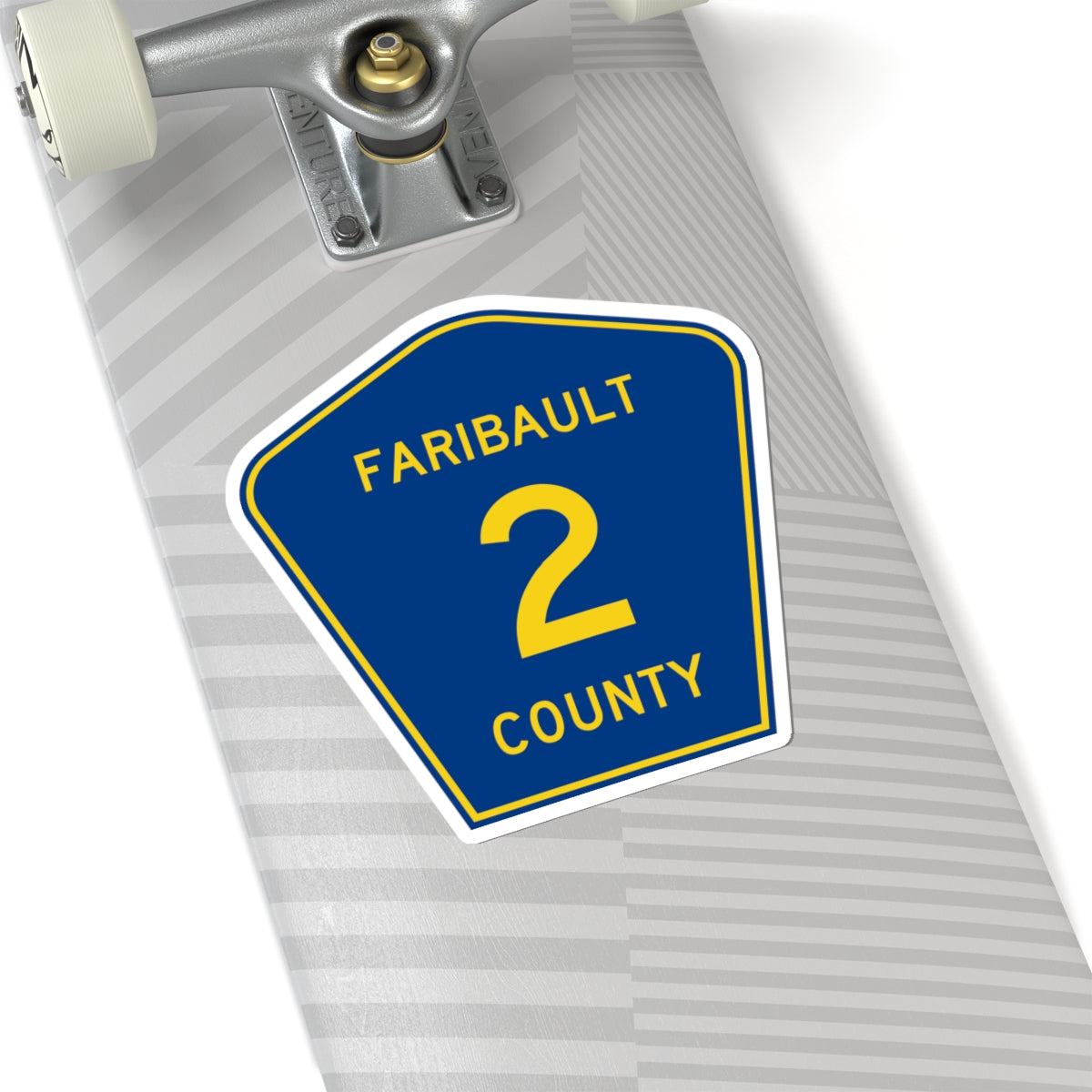 Faribault County Route 2 MN (Minnesota) (Road Sign) STICKER Vinyl Kiss-Cut Decal