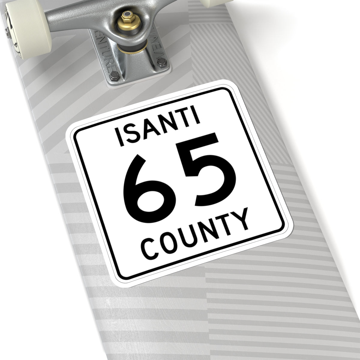Isanti County 65 MN (Minnesota) (Road Sign) STICKER Vinyl Kiss-Cut Decal