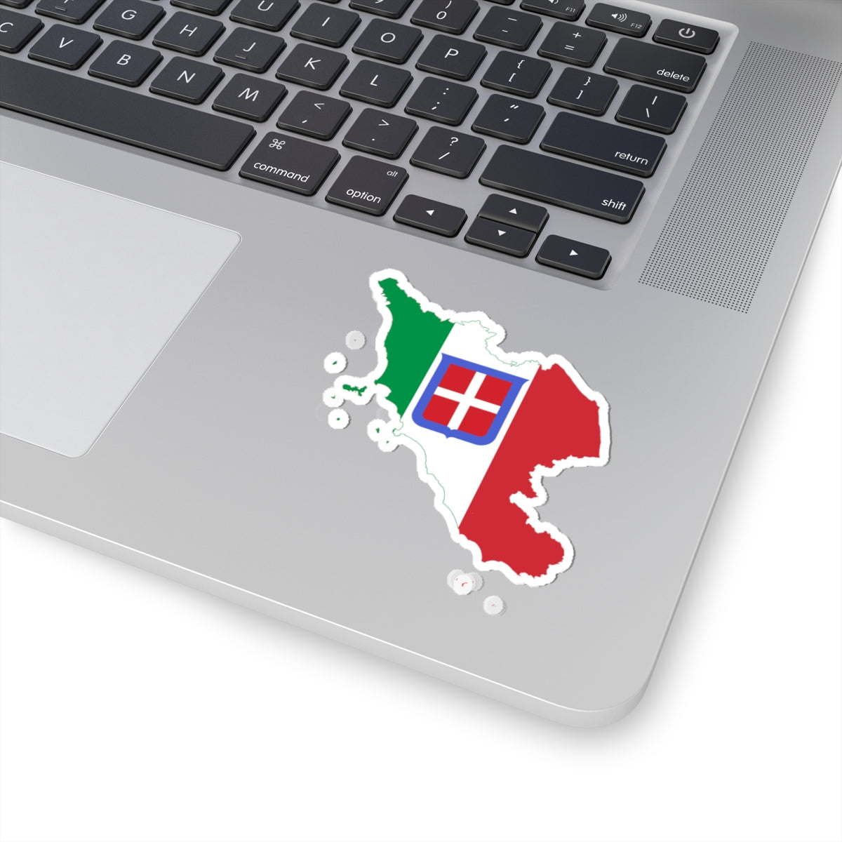 Flag map of Central Italy (Italy) STICKER Vinyl Kiss-Cut Decal