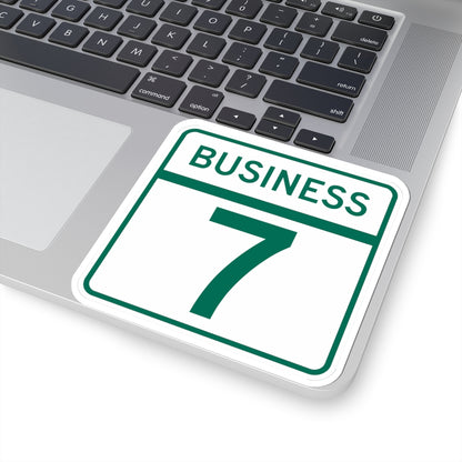 MD Route 7 Business (Maryland) (Road Sign) STICKER Vinyl Kiss-Cut Decal