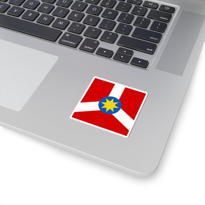 Berezhany Vinnytsia Oblast flag (Ukraine) STICKER Vinyl Kiss-Cut Decal