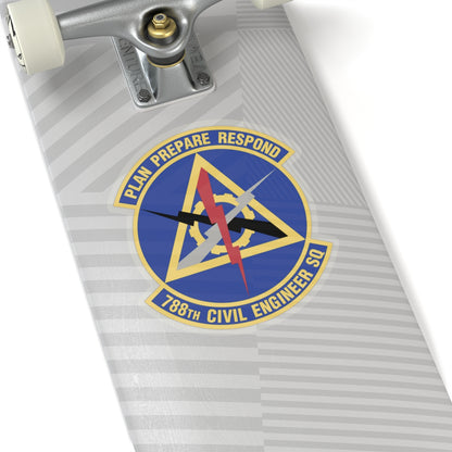 788 Civil Engineer Squadron AFMC (U.S. Air Force) STICKER Vinyl Kiss-Cut Decal