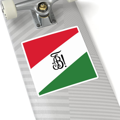 Fahne Burgundia (Switzerland) STICKER Vinyl Kiss-Cut Decal