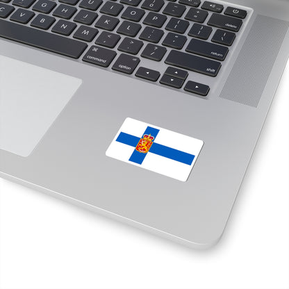 Flag of Finland 1918-1920 State (Finland) STICKER Vinyl Kiss-Cut Decal