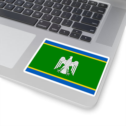 Flag of Chernivtsi Oblast (Ukraine) STICKER Vinyl Kiss-Cut Decal