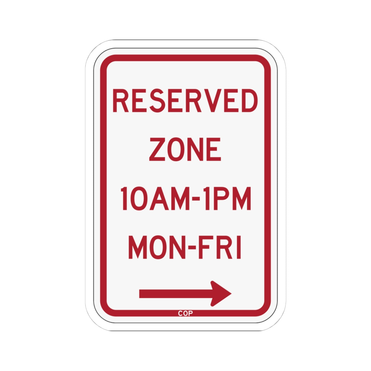 PBOT Road sign P4490L (Oregon) (Road Sign) STICKER Vinyl Kiss-Cut Decal