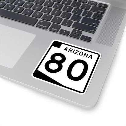 Arizona 80 (Arizona) (Road Sign) STICKER Vinyl Kiss-Cut Decal