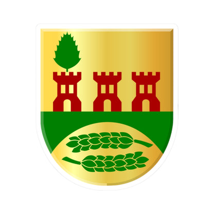 Akkerwoude wapen (Netherlands) (Coat of Arms) STICKER Vinyl Kiss-Cut Decal