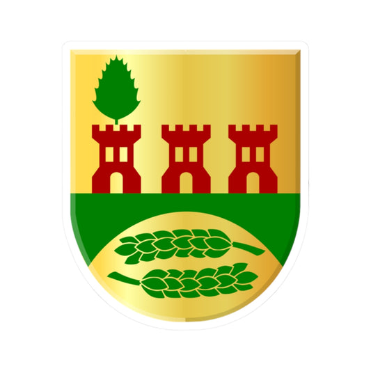 Akkerwoude wapen (Netherlands) (Coat of Arms) STICKER Vinyl Kiss-Cut Decal