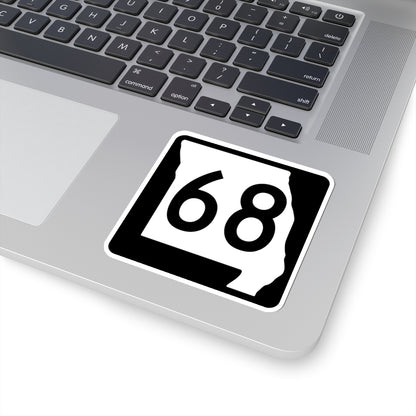 MO-68 (Missouri) (Road Sign) STICKER Vinyl Kiss-Cut Decal