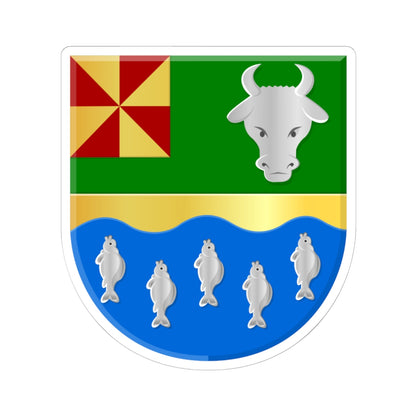 Aldegea-Wymbritseradiel wapen (Netherlands) (Coat of Arms) STICKER Vinyl Kiss-Cut Decal