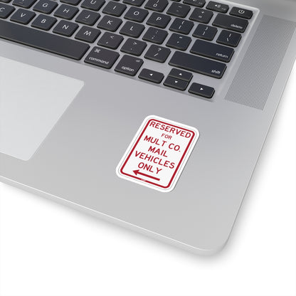 PBOT Road sign P4390 (Oregon) (Road Sign) STICKER Vinyl Kiss-Cut Decal