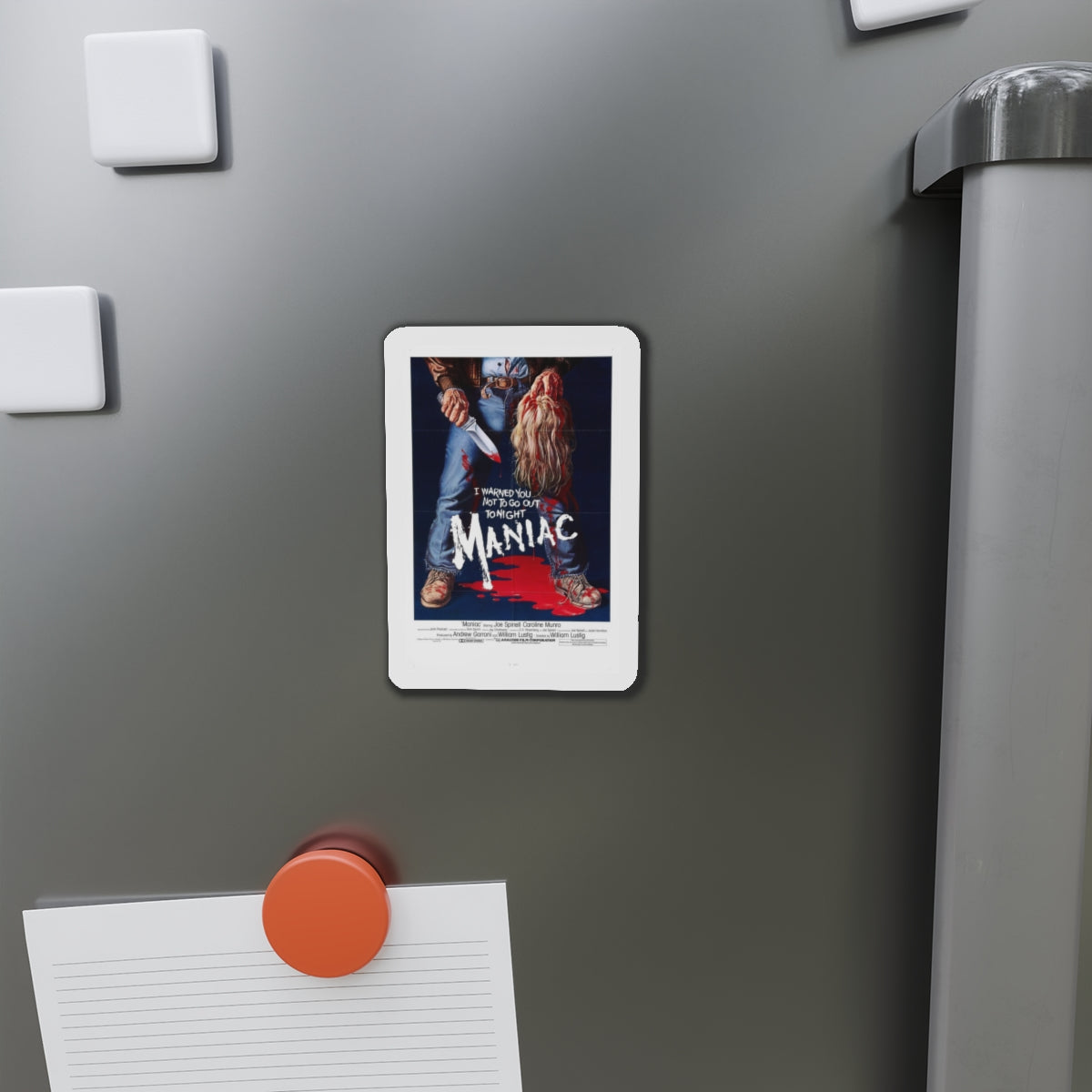 MANIAC 1980 Movie Poster - Refrigerator Magnet-The Sticker Space