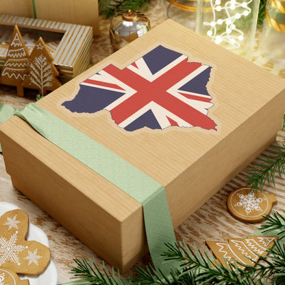 Flag map of Bechuanaland 1885-1966 (Botswana) STICKER Vinyl Kiss-Cut Decal