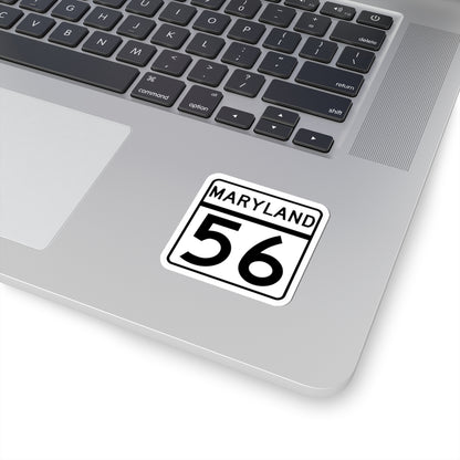 MD Route 56 (Maryland) (Road Sign) STICKER Vinyl Kiss-Cut Decal