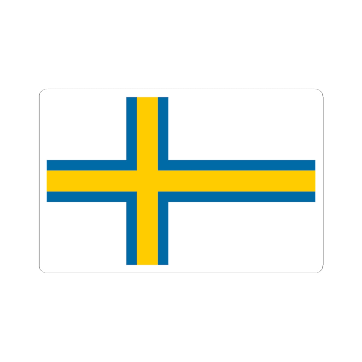 Norrland flag (Sweden) STICKER Vinyl Kiss-Cut Decal