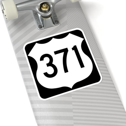 US 371 MN 1961 (Minnesota) (Road Sign) STICKER Vinyl Kiss-Cut Decal