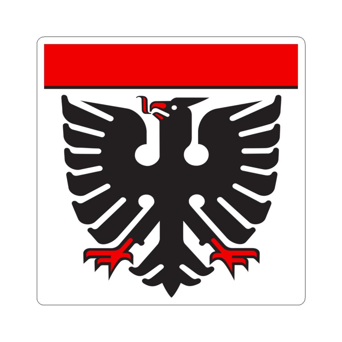 CHE Aarau corporate design Flag (Switzerland) STICKER Vinyl Kiss-Cut Decal