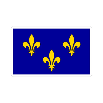 Cultural flag of Ile-de-France (France) STICKER Vinyl Kiss-Cut Decal