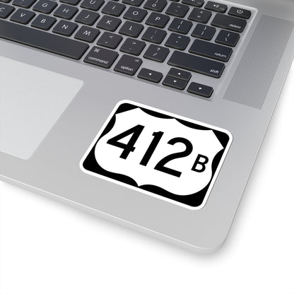 US 412B (Arkansas) (Road Sign) STICKER Vinyl Kiss-Cut Decal