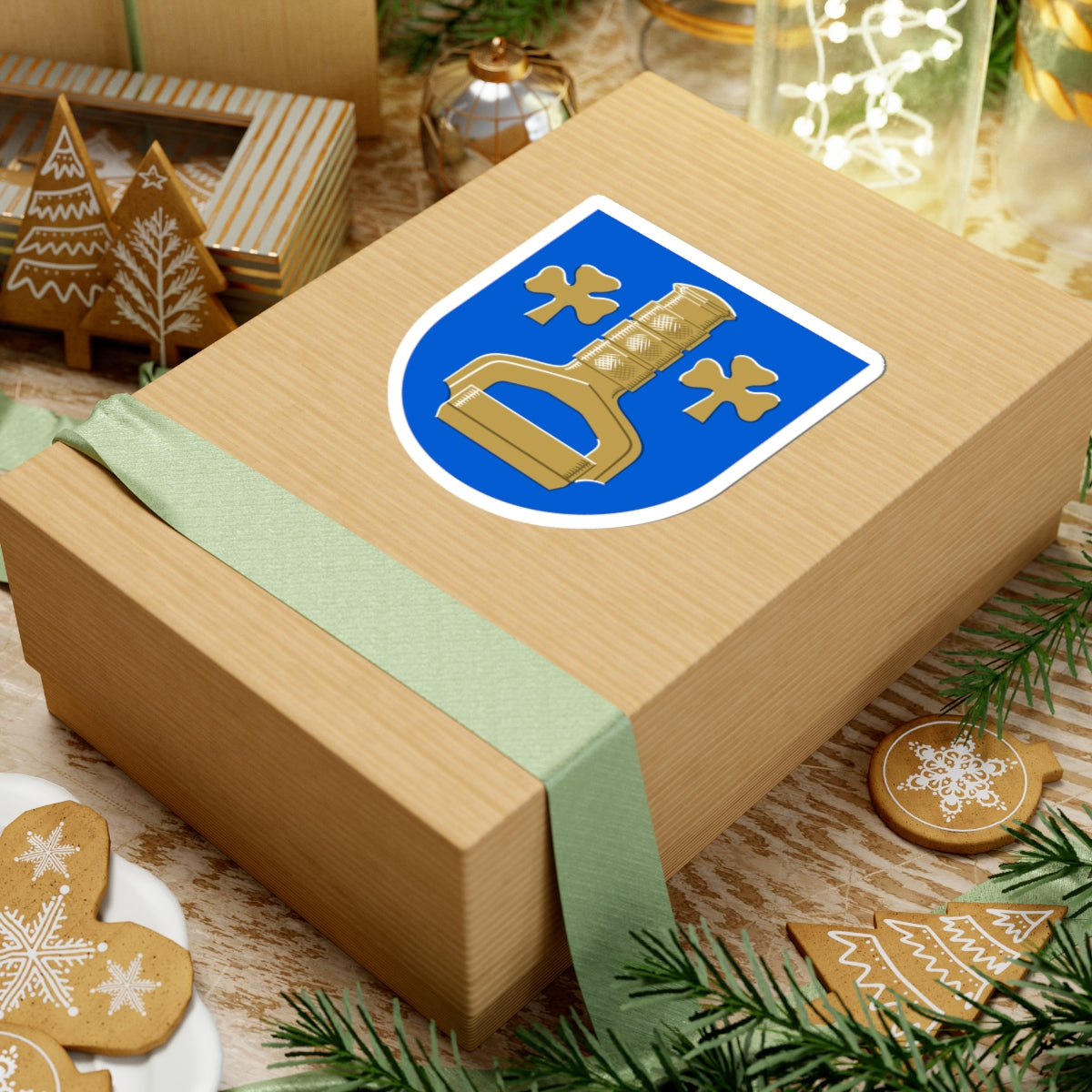 Äetsä.vaakuna (Finland) (Coat of Arms) STICKER Vinyl Kiss-Cut Decal