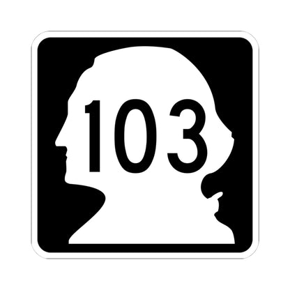 WA-103 (Washington) (Road Sign) STICKER Vinyl Kiss-Cut Decal