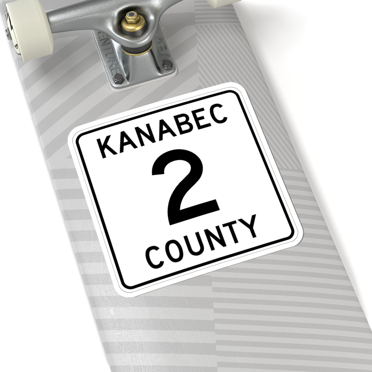 Kanabec County 2 MN (Minnesota) (Road Sign) STICKER Vinyl Kiss-Cut Decal