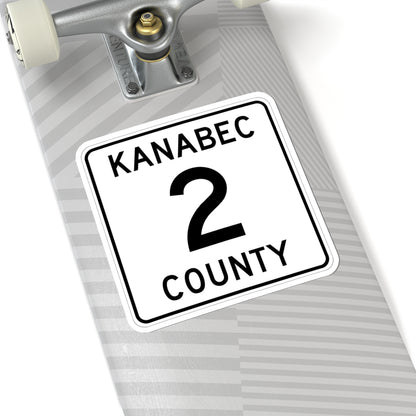 Kanabec County 2 MN (Minnesota) (Road Sign) STICKER Vinyl Kiss-Cut Decal