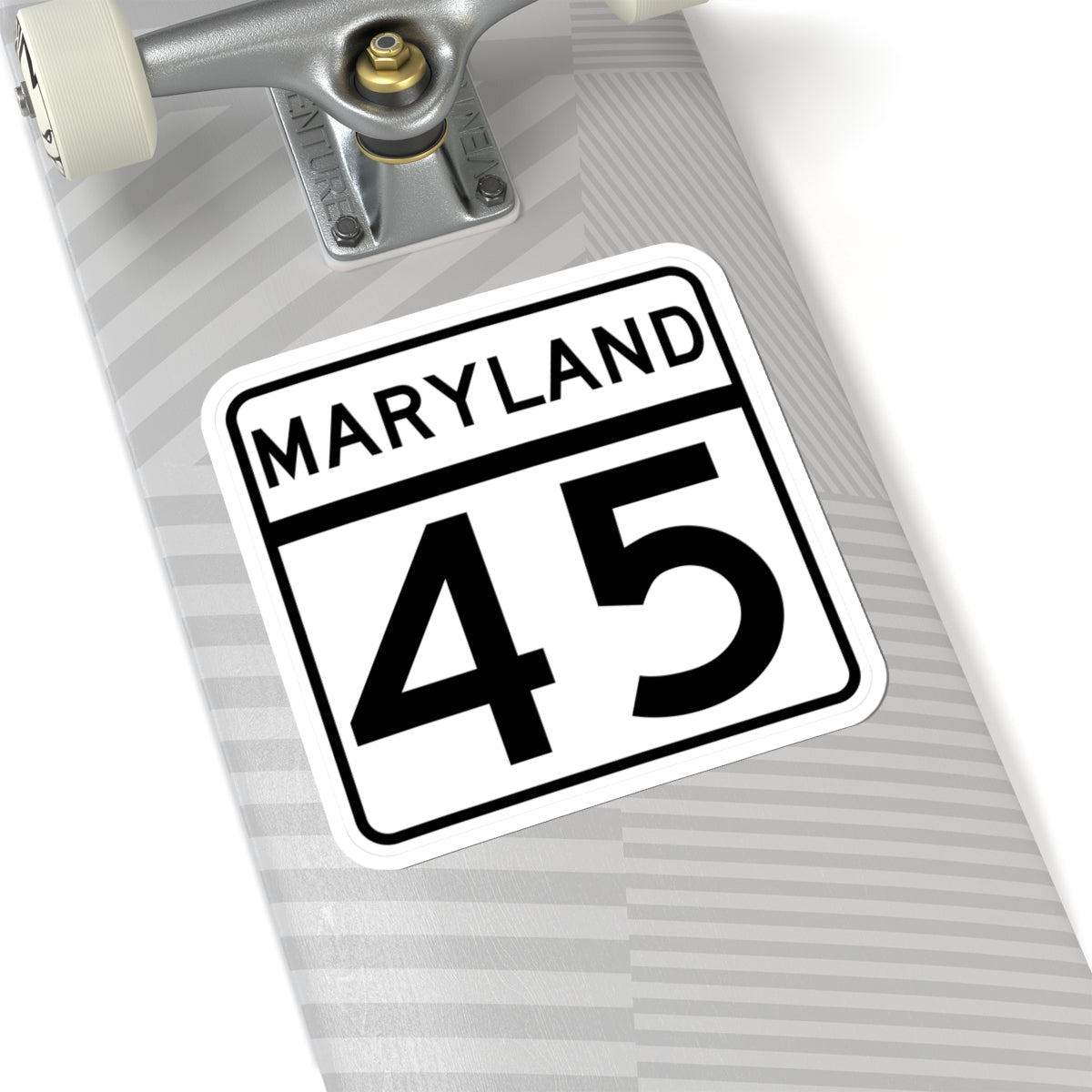MD Route 45 (Maryland) (Road Sign) STICKER Vinyl Kiss-Cut Decal