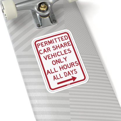 PBOT Road sign P4500R (Oregon) (Road Sign) STICKER Vinyl Kiss-Cut Decal