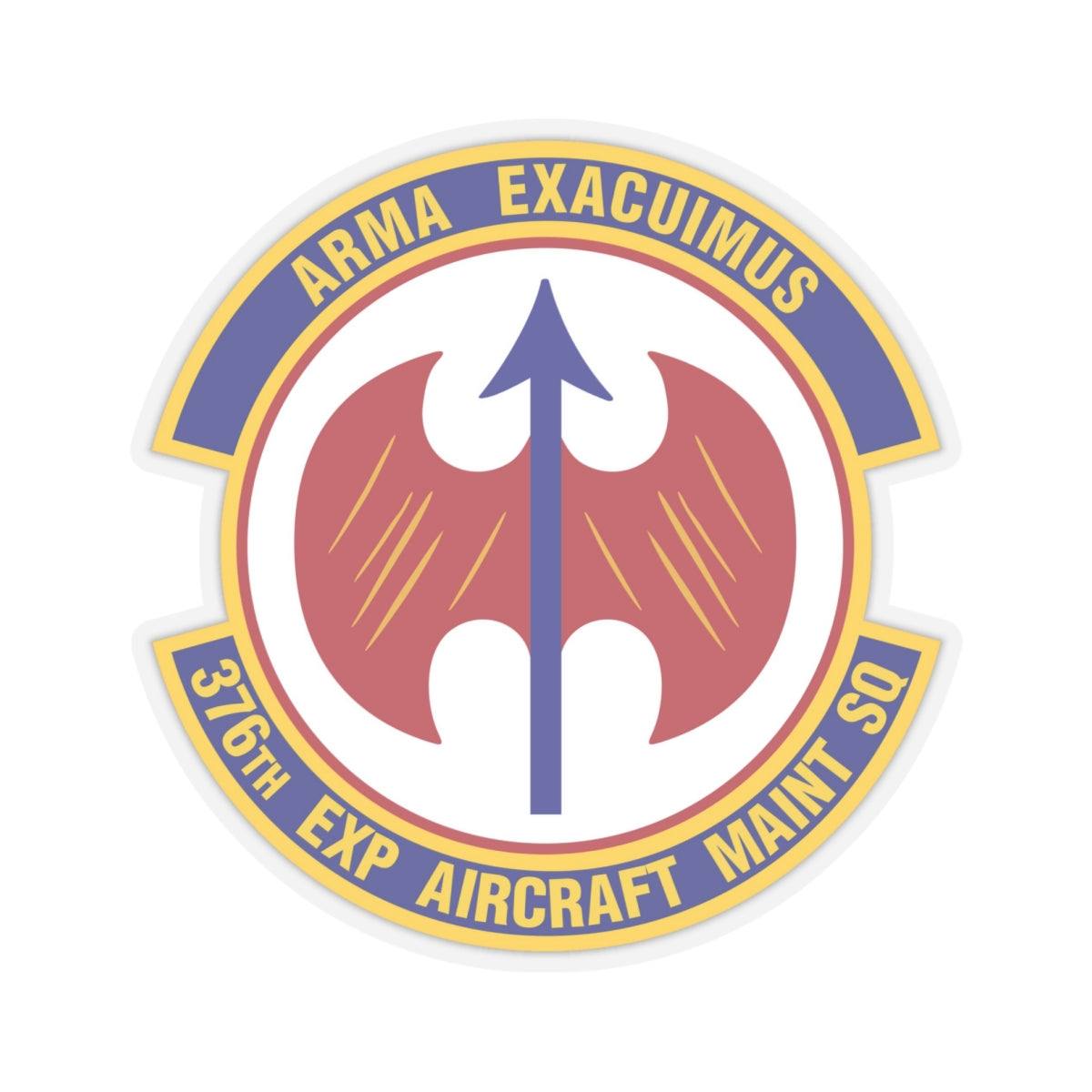 376th Expeditionary Aircraft Maintenance Squadron (U.S. Air Force) STICKER Vinyl Kiss-Cut Decal